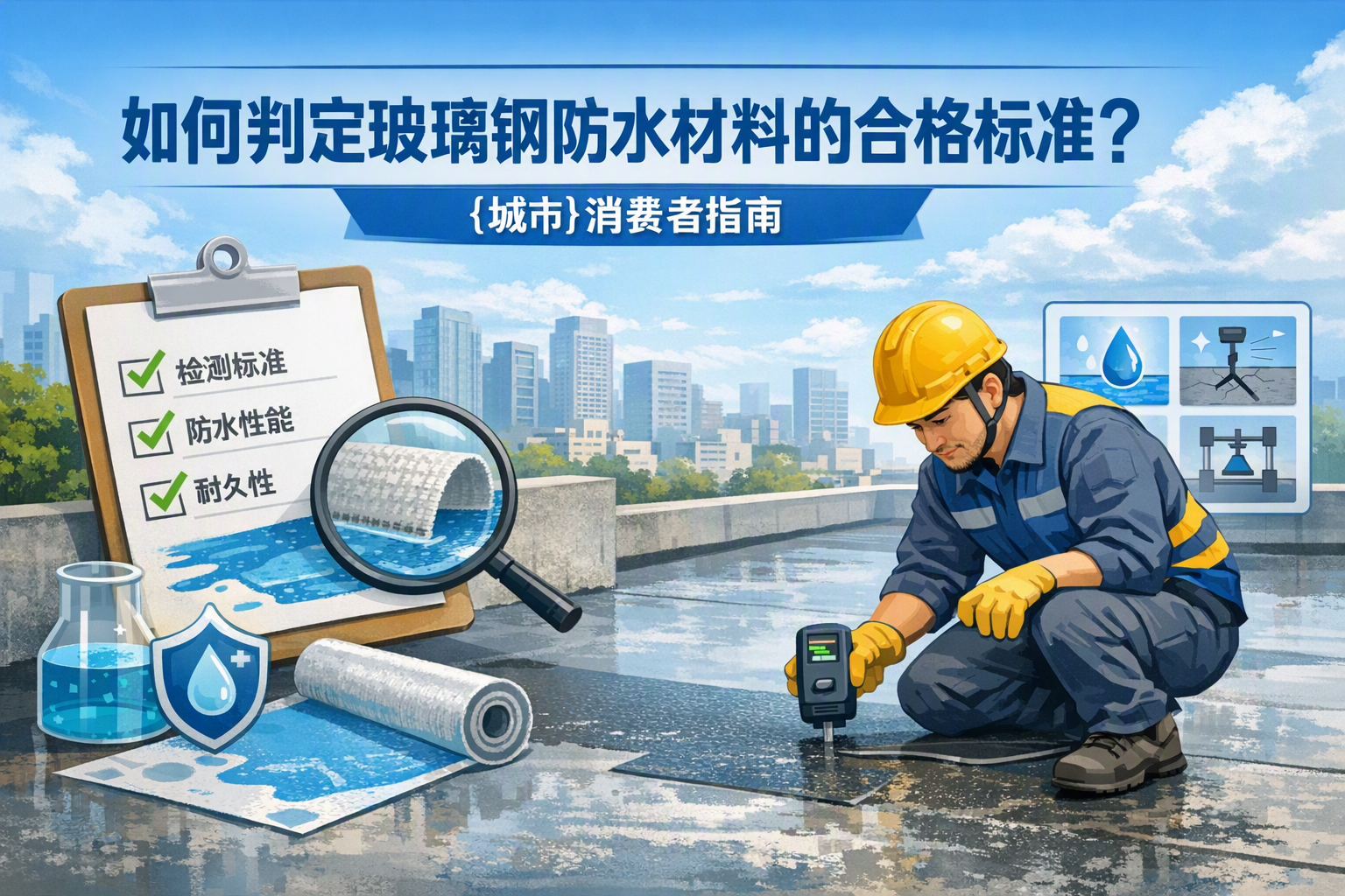 如何判定玻璃钢防水材料的合格标准？ 哈尔滨 消费者指南