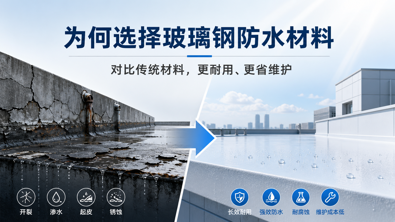 在哈尔滨，为何选择玻璃钢防水材料而非传统材料