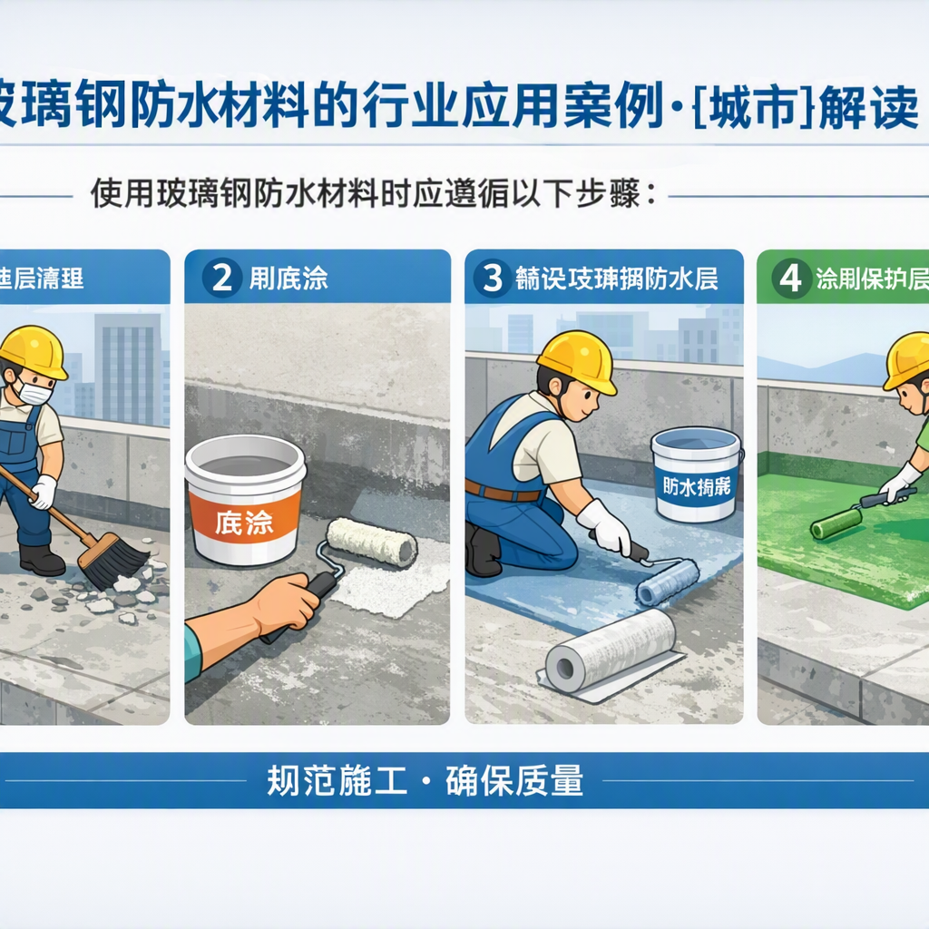 玻璃钢防水材料的行业应用案例,哈尔滨解读