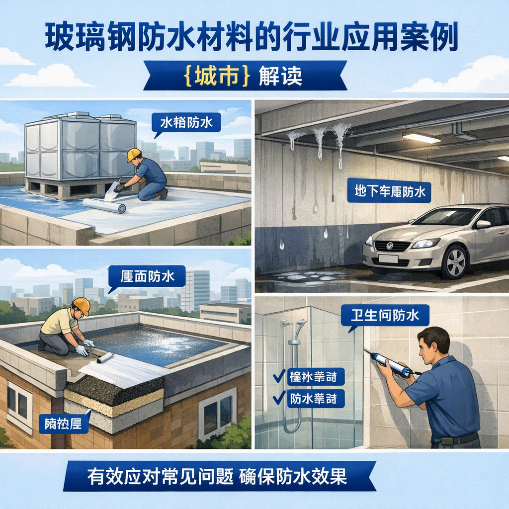 玻璃钢防水材料的行业应用案例,哈尔滨解读